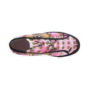 #Rossolini1# Streetz Pink/Black Camo Vancouver H Men's Canvas Shoes (1013-1)