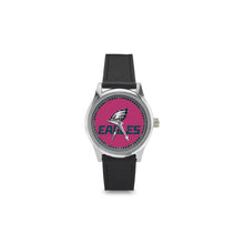 #Rossolini1# Eagles Hot Pink Kid's Stainless Steel Leather Strap Watch(Model 208)