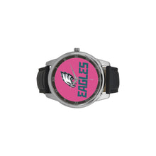 #Rossolini1# Eagles Hot Pink Men's Leather Strap Large Dial Watch(Model 213)