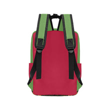 #Rossolini1# Red/Green Twin Handle Backpack (Model 1732)