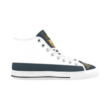 #Rossolini1# Flavor White/Navy Blue Vancouver H Men's Canvas Shoes (1013-1)