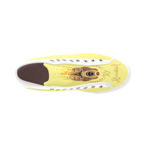 #Rossolini1# Flavor White/Yellow Vancouver H Women's Canvas Shoes (1013-1)