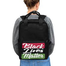 #Rossolini1# Black Lives Matter Black Twin Handle Backpack (Model 1732)