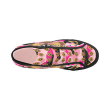 #Rossolini1# Streetz Black/Pink Camo Vancouver H Women's Canvas Shoes (1013-1)