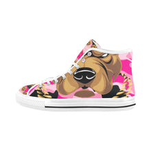 #Rossolini1# Streetz Black/Pink Camo White Bottom Vancouver H Women's Canvas Shoes (1013-1)