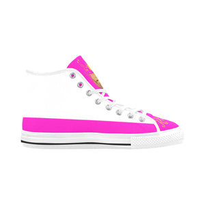 #Rossolini1# Flavor White/Hot Pink Vancouver H Men's Canvas Shoes (1013-1)