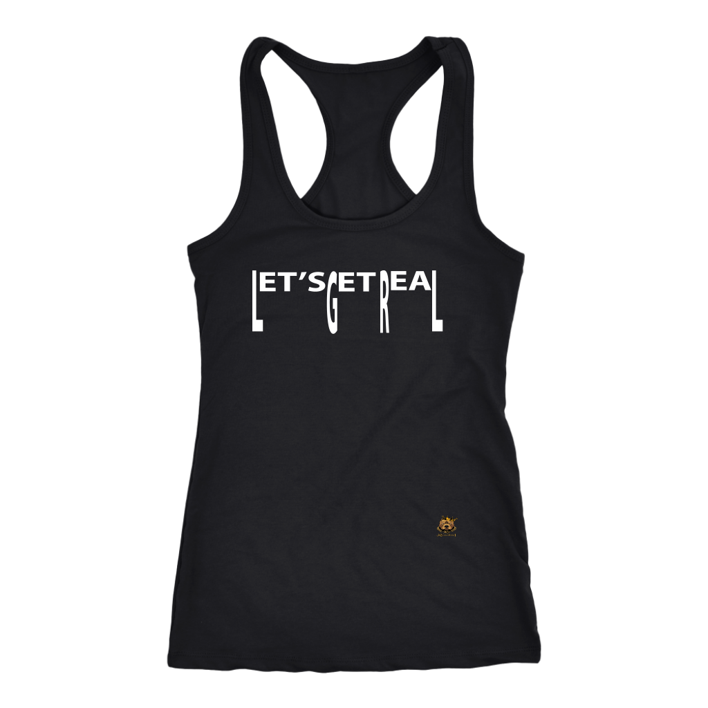 #LET'SGETREAL# 2 Racerback Tank