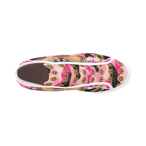 #Rossolini1# Streetz Black/Pink Camo White Bottom Vancouver H Women's Canvas Shoes (1013-1)